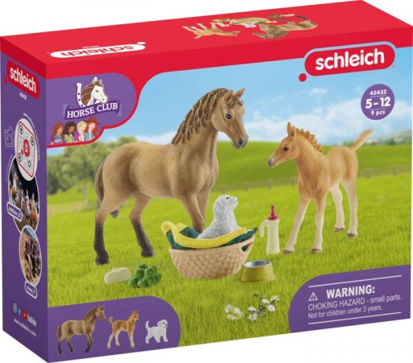 schleich® HorseClub 42432 Sarahs Tierbaby-Pflege