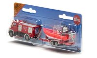 SIKU 163600103 F Unimog Feuerwehr mit Boot