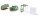 SIKU Wiking 77384 Frontlader Werkzeuge - Set B Bressel+Lade grün 1:32