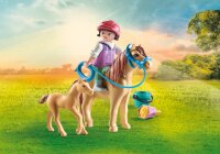 Playmobil® Horses of Waterfall 71498 Kind mit Pony und Fohlen