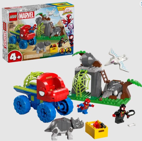 LEGO® SpideyUndSeineSuperfreunde 11199 Spideys Team auf Rettungsmission im Dino-Truck