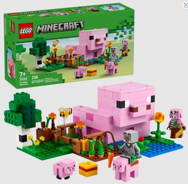 LEGO® Minecraft™ 21268 Das Babyschwein-Haus