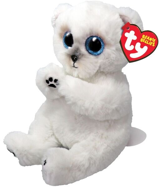 Ty 41500 Beanie Bellies Wuzzy Polar Bear