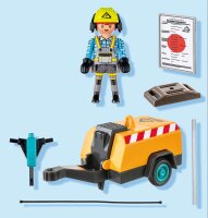 Playmobil® ActionHeroes 71752 Bauarbeiter mit...