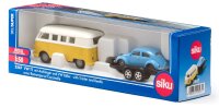 SIKU 2567 VW T1 mit Anhänger und VW Käfer 1:50