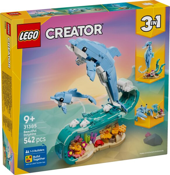 LEGO® Creator 31385 Meerestiere: Wunderschöne Delfine
