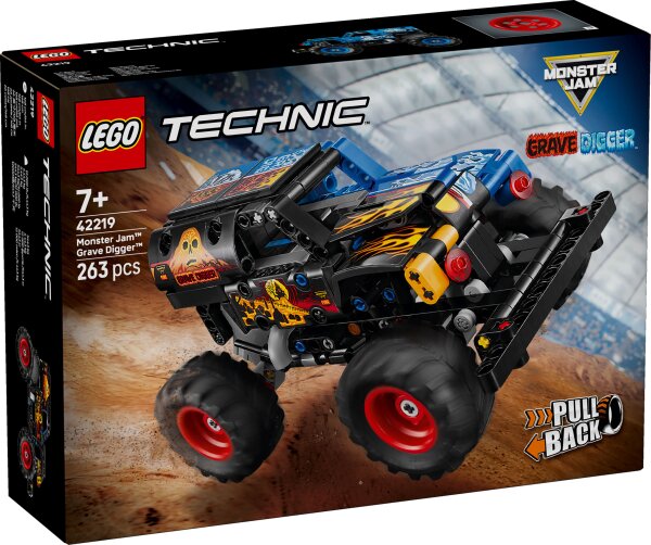 LEGO® Technic 42219 Monster Jam™ Grave Digger™ Feuer und Eis
