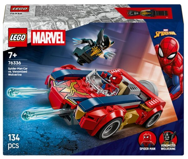 LEGO® MarvelSuperHeroes 76336 Spider-Man Auto vs. Venomized Wolverine