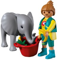 Playmobil® AnimalsAndFriends 72092 Zoo: Elefantenbaby und Pflegerin