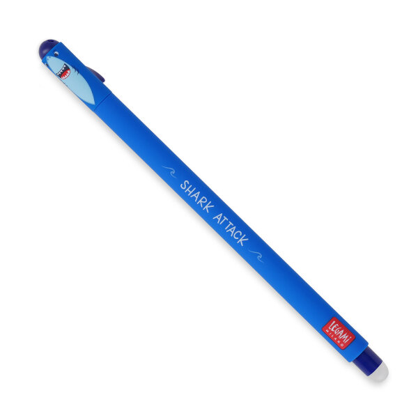 Legami EP0063 Löschbarer Gel Stift-Shark-0,7 mm-Blue Ink