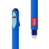 Legami EP0063 Löschbarer Gel Stift-Shark-0,7 mm-Blue Ink