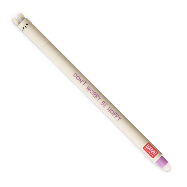 Legami EP0066 Löschbarer Gel Stift-Bunny-0,7 mm-Purple Ink