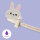 Legami EP0066 Löschbarer Gel Stift-Bunny-0,7 mm-Purple Ink