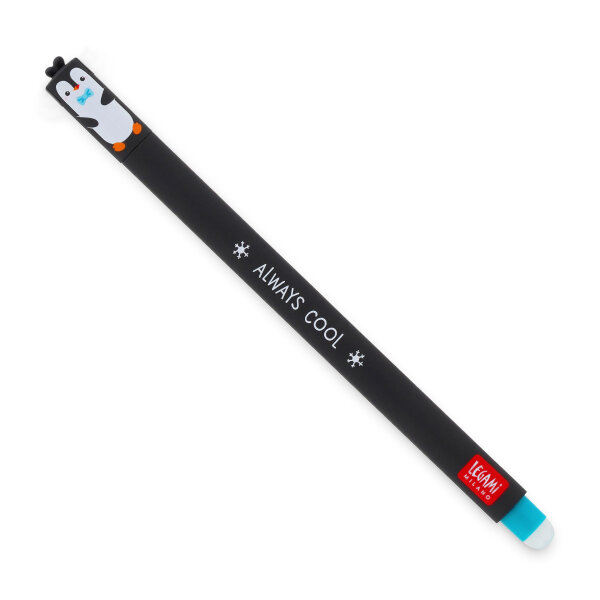 Legami EP0070 Löschbarer Gel Stift-Penguin-0,7 mm-Turquoise Ink