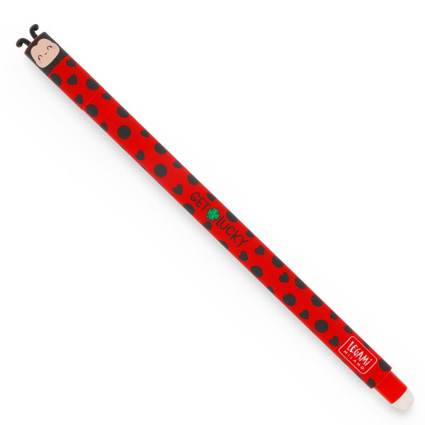 Legami EP0074 Löschbarer Gel Stift-Ladybug-0,7 mm-Red Ink