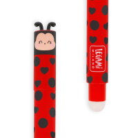 Legami EP0074 Löschbarer Gel Stift-Ladybug-0,7 mm-Red Ink