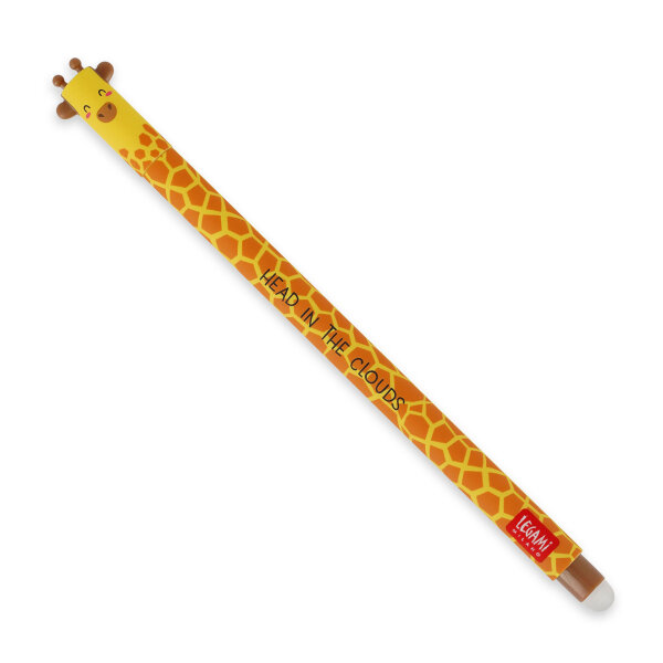 Legami EP0081 Löschbarer Gel Stift-Giraffe-0,7 mm-Black Ink