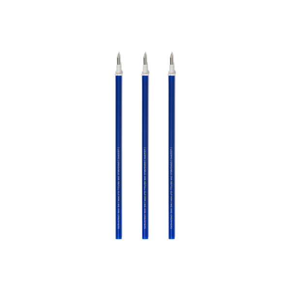 Legami REFEP0005 Nachfüller für löschbare Gel Stifte 3er Set-0,7 mm-Blue Ink
