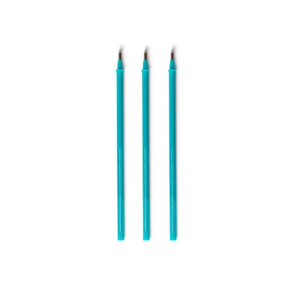 Nachfüller für löschbare Gel Stifte 3er Set - 0,7 mm - Turquoise Ink