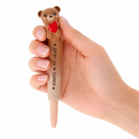 Legami SQP0007 Squeezies-Weicher Gelstift-Teddy Bear-0,5 mm-Black Ink