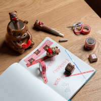 Legami SQP0007 Squeezies-Weicher Gelstift-Teddy Bear-0,5 mm-Black Ink