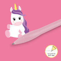 Legami UP0001 Writing Is Magic-Leuchtender Kugelschreiber-Unicorn-0,7 mm-Blue Ink