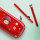 Legami CLICK0030 Click&Clack-Zweifarbiger Kugelschreiber-Ladybug-1 mm-Red/Black Ink