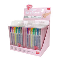 Legami GGP0001 Shine Like A Diamond-Set mit 6 glitzernden Gel Stiften-Multicolor-1 mm-Multicolor Ink
