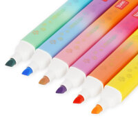 Meow - 6 Doppelspitzen Textmarker - Kitty - Multicolor Ink