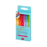 Legami EH0001 Magic Highlighters-Set mit 6 löschbaren Textmarkern