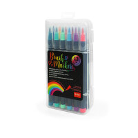 Brush Markers - Set mit 12 Pinselstiften - Bright Colours...