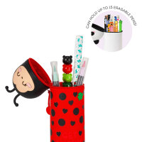 Legami KA0024 Kawaii-2-In-1 Silikon Federmäppchen-Ladybug