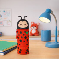 Legami KA0024 Kawaii-2-In-1 Silikon Federmäppchen-Ladybug