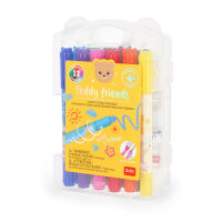 Teddy Friends - 12 bunte Wachsstifte