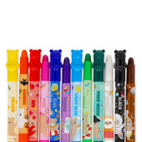 Teddy Friends - 12 bunte Wachsstifte