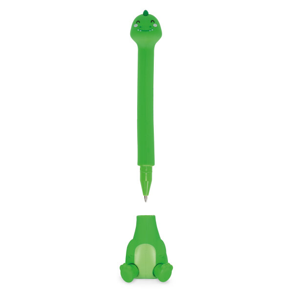 Legami STG0002 Stand-Ink Ovation-Kugelschreiber miit Standfuß-Dino-1 mm-Black Ink