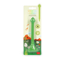 Legami STG0002 Stand-Ink Ovation-Kugelschreiber miit Standfuß-Dino-1 mm-Black Ink