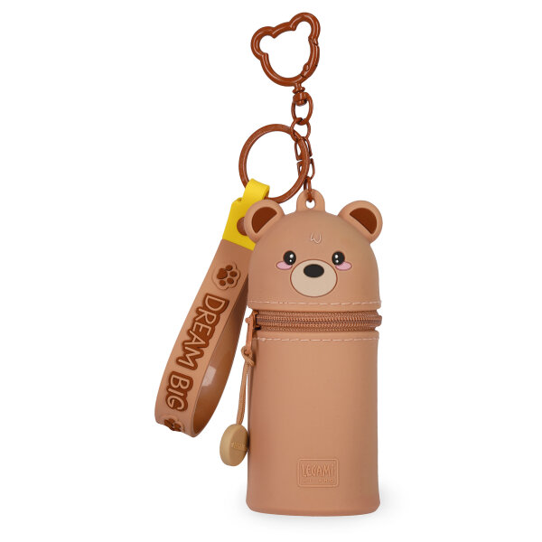 Legami MKAW0002 Mini Kawaii-Münztasche mit Schlüsselanhänger-Teddy Bear