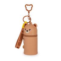 Legami MKAW0002 Mini Kawaii-Münztasche mit Schlüsselanhänger-Teddy Bear