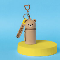 Legami MKAW0002 Mini Kawaii-Münztasche mit Schlüsselanhänger-Teddy Bear