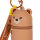 Legami MKAW0002 Mini Kawaii-Münztasche mit Schlüsselanhänger-Teddy Bear