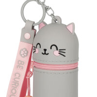 Legami MKAW0004 Mini Kawaii-Münztasche mit Schlüsselanhänger-Kitty
