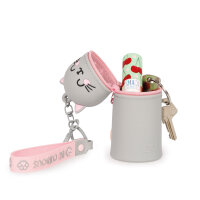 Legami MKAW0004 Mini Kawaii-Münztasche mit Schlüsselanhänger-Kitty