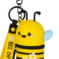 Legami MKAW0005 Mini Kawaii-Münztasche mit Schlüsselanhänger-Bee