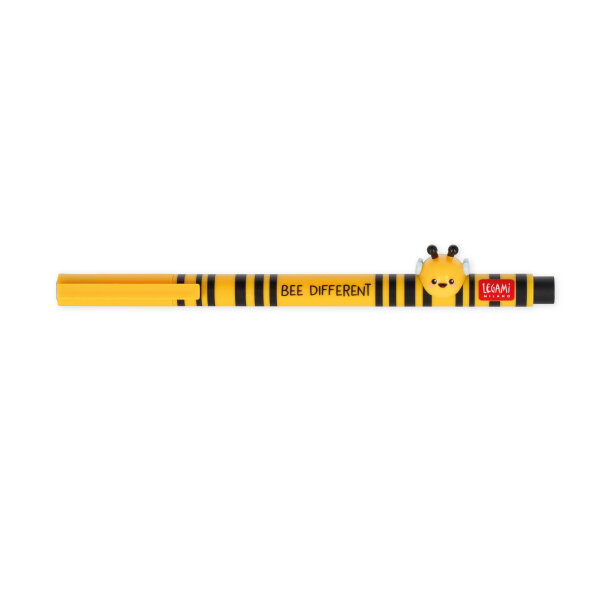 Legami CPP0012 Lovely Friends-Gel Stift mit Tierdeko-Bee-0,5 mm-Black Ink