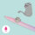 Legami CPP0017 Lovely Friends-Gel Stift mit Tierdeko-Kitty-0,5 mm-Pink Ink