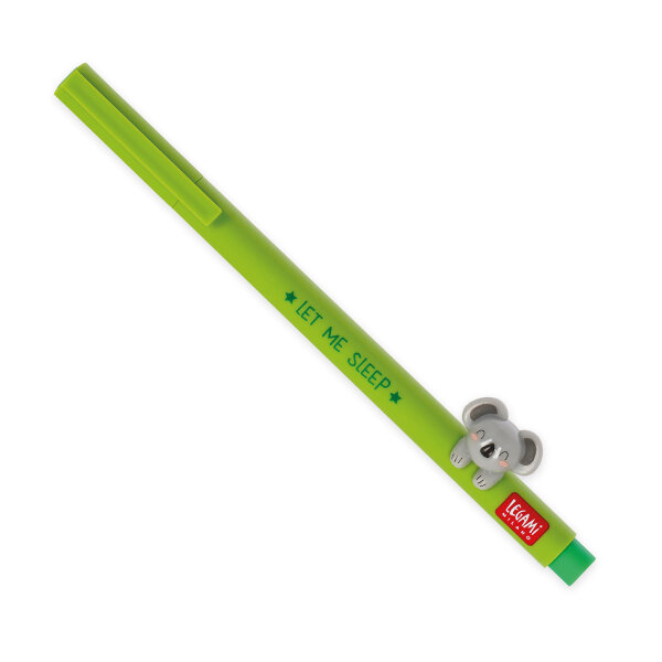 Legami CPP0019 Lovely Friends-Gel Stift mit Tierdeko-Koala-0,5 mm-Green Ink
