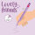 Legami CPP0024 Lovely Friends-Gel Stift mit Tierdeko-Bunny-0,5 mm-Purple Ink