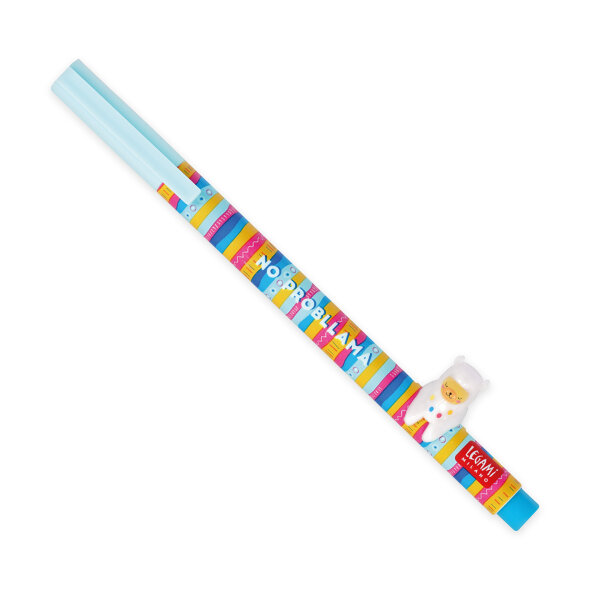 Legami CPP0025 Lovely Friends-Gel Stift mit Tierdeko-Llama-0,5 mm-Sky Blue Ink