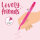 Legami CPP0006 Lovely Friends-Gel Stift mit Tierdeko-Unicorn-0,5 mm-Neon Pink Ink